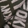 DKNY Donna Karen Authentic Reversible Logo Scarf in Black & Grey Image 8