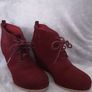 Wedge Heel Ankle Boots Colour: Wine .. Size: 5 UK 39 EU Image 2