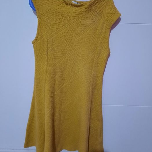 M&S mustard color dress size 11-12 years