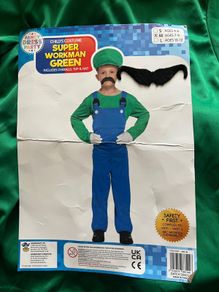 Costume boys green workman