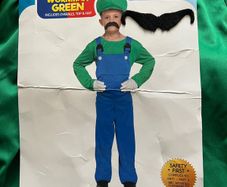 Costume boys green workman