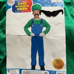 Costume boys green workman