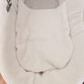 Dimple Grey Wicker Moses Basket White / With Deluxe Rocking Stand Image 7