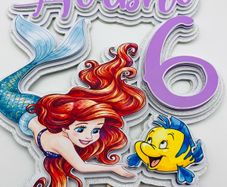 Mermaid cake topper
