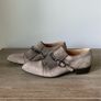 Ladies taupe suede shoes Image 2