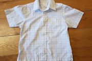 Age 5-6 White Check Shirt