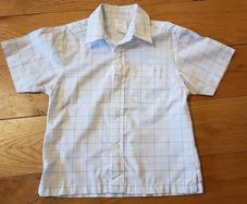 Age 5-6 White Check Shirt