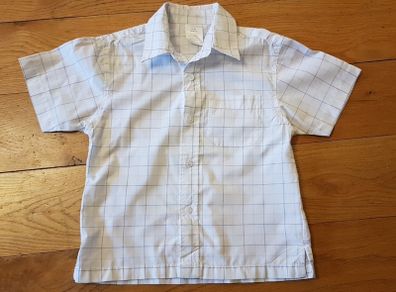 Age 5-6 White Check Shirt