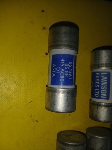 80 Amp House Mains Service Cut-Out Fuse 23x57mm 80A