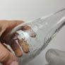 325 - Set of 3 Vintage Clear Glass Collectible Decorative L Rose and Co Bottles Image 2