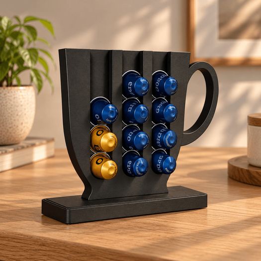 Coffee Capsule Stand - 3D - Holds 12 Pods