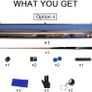 3/4 Jointed Snooker Billiard Pool Cue Handmade Ash Shaft 3 Piece Tips 9.7mm with Extension Accessories Hard Case/Bag to Choose Image 2