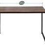 _Computer Desk, Work Table, Office Table, PC Table for Home Office (120 x 60 x 75 cm, Brown + Guard Plate) Image 3