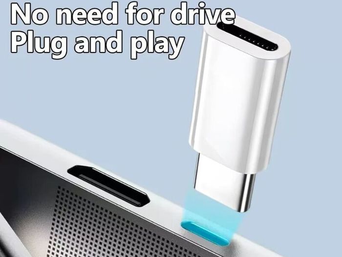 USB C to 8 Pin Adapter Fast Charging Data Sync for iPhone 15