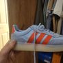 Addidas Sky blue with red stripe size 12 trainer Image 2
