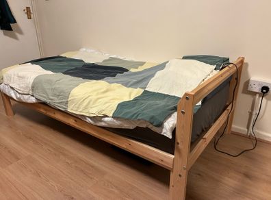 IKEA bed frame and mattress