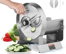 Manual Vegetable Fruit Slicer, 0-0.5"/0-12mm Thickness Adjustable Commercial Slicer Machine
