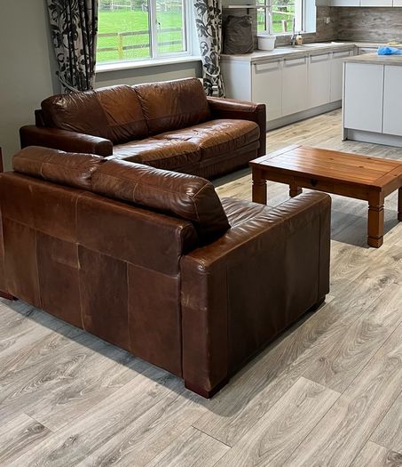 Leather couches