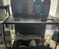 fluval fish tank and plenty of accessories