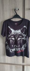 Wolf print t shirt size 134 cm 8. 9 years old price 8 euro