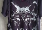 Wolf print t shirt size 134 cm 8. 9 years old price 8 euro