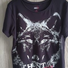 Wolf print t shirt size 134 cm 8. 9 years old price 8 euro