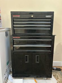 Draper 19572 Combined Roller Cabinet and Tool Chest, 6 Drawer, 24", Black