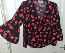 Essentiel Antwerp Black Cherry Top Size 36,uk 8/10