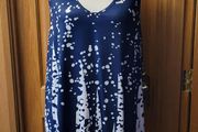 Navy &amp; white long sleeveless top, Size 22-24, New