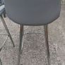2 x High Back Grey Leather High Stools Image 6