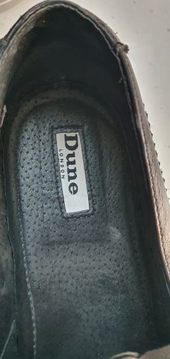 DUNE leather tassel brogue slip-ons Sz 40 (7-7.5UK)