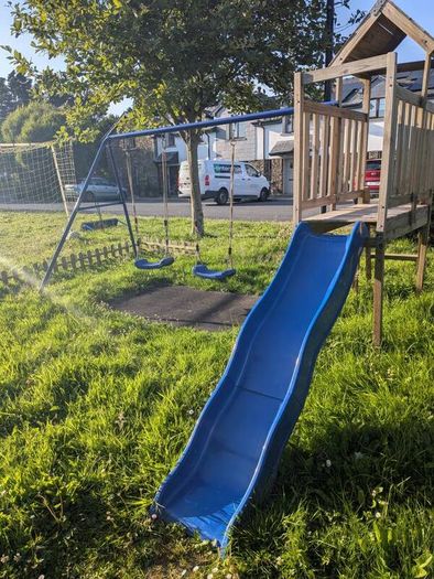 Swingset and slide