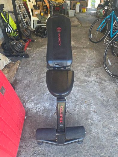 Weight Bench Foldable & Bench Press + weights