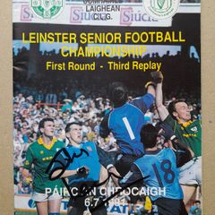Dublin GAA legend autograph signed football programme
