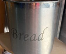 Stainless Steel Bread Bin with lid