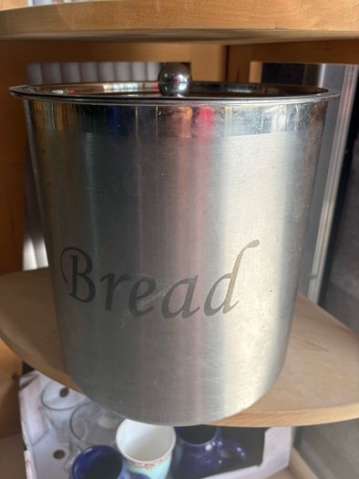 Stainless Steel Bread Bin with lid
