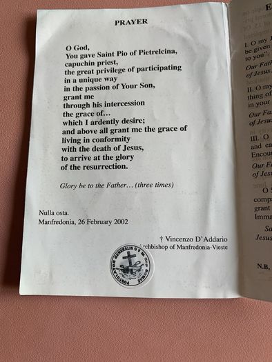 Padre Pio Relic
