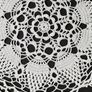 Vintage Handmade White Crochet Lace Doily serviette 35cm Round Floral Table Centrepiece Image 3