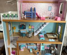 Doll house with furniture