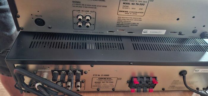 Onkyo TA-200 Deck + Onkyo TX-200 Amplituner
