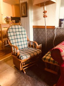 rocking chair with rocking foot stool