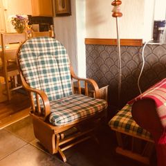 rocking chair with rocking foot stool