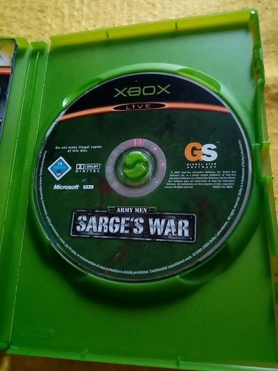 Army men Sarges Sarge s wars Xbox Original Games Original Pal version