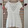 dress 100% cotton crochet cover up tunic Image 9