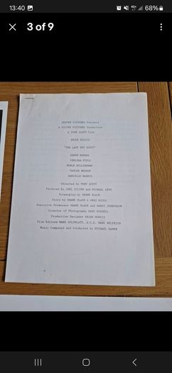 The Last Boyscout Press Kit Bruce Willis