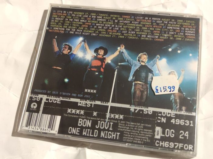Bon Jovi Live 85-01 Cd