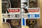 Star Wars Movies Funko Pop C-3PO 13 Kylo Ren 60 Captain Phasma 65 Chewbacca 63