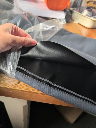 Neotrims faux leather fabric black 1m