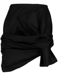 Mini bow skirt (black)