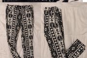 Forever 21 black &amp; white Trousers